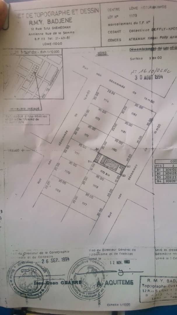 N° 4549 :
                            Maison à vendre , Hedzranawoe, Lome, Togo : 22 000  000 XOF/vie